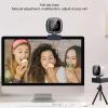 1080p Webcam - USB Pc Computer Webcam with Microphone, Laptop Desktop Camera Video Webcam, 360 Degrees Flexible Rotation, Plug and Play, for Meeting/Online Classes/Calling view 3