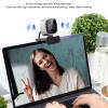 1080p Webcam - USB Pc Computer Webcam with Microphone, Laptop Desktop Camera Video Webcam, 360 Degrees Flexible Rotation, Plug and Play, for Meeting/Online Classes/Calling view 4