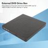 External DVD Drive Portable DVD Writer Drive High Speed Removable 9.5mm Thick Mobile External Optical Drive Case for Desktop Laptop External DVD Drive Box view 2