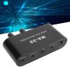 Audio Preamplifier, Small Stereo Channel Audio Splitter, 3 Output Ports Headphone Amplifier, Audio Switch Splitter with Audio Cable for Preamplifiers view 2