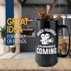 Filmmaker Coffee Mug 15oz Black -Brace yourself a - Filmmaker Gifts Camera Lens Cut Prop Director Movie Film Scriptwriter view 2