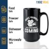Filmmaker Coffee Mug 15oz Black -Brace yourself a - Filmmaker Gifts Camera Lens Cut Prop Director Movie Film Scriptwriter view 4