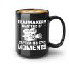 Filmmaker Coffee Mug 15oz Black -Filmmakers Masters of - Filmmaker Gifts Camera Lens Cut Prop Director Movie Film Scriptwriter view 1