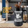 Filmmaker Coffee Mug 15oz Black -Filmmakers Masters of - Filmmaker Gifts Camera Lens Cut Prop Director Movie Film Scriptwriter view 2