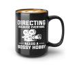 Filmmaker Coffee Mug 15oz Black -Directing Because everyone - Filmmaker Gifts Camera Lens Cut Prop Director Movie Film Scriptwriter view 1