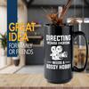 Filmmaker Coffee Mug 15oz Black -Directing Because everyone - Filmmaker Gifts Camera Lens Cut Prop Director Movie Film Scriptwriter view 2