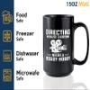 Filmmaker Coffee Mug 15oz Black -Directing Because everyone - Filmmaker Gifts Camera Lens Cut Prop Director Movie Film Scriptwriter view 4
