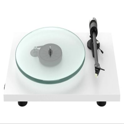 Pro-Ject T2 Hi-Fi Turntable with Sumiko Rainier and Glass Platter (Satin White)