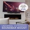Sanus Universal Extendable Soundbar Wall Mount - Compatible with Most Soundbars, Under TV Speaker Mounts for an Easy & Secure Installation of Your Soundbar view 2