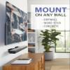 Sanus Universal Extendable Soundbar Wall Mount - Compatible with Most Soundbars, Under TV Speaker Mounts for an Easy & Secure Installation of Your Soundbar view 3