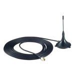 ANTCQB-AHSM-00-3m, Antenna, Quad Band GSM/GPRS/Edge, Omni Direction, 0 dBi, L: 85mm, magbase, SMA Male, 3m Cable