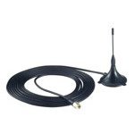 ANTCQB-AHSM-00-3m, Antenna, Quad Band GSM/GPRS/Edge, Omni Direction, 0 dBi, L: 85mm, magbase, SMA Male, 3m Cable