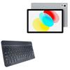 BoxWave Keyboard Compatible with Ulefone Tab A8 - SlimKeys Bluetooth Keyboard, Portable Thin with Chiclet-Style Keys - Jet Black view 1