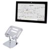BoxWave Stand and Mount Compatible With Allen Bradley VersaView 6300M (17 in) [4:3 Aspect Ratio] - Executive VersaView Laptop Stand, Ergonomic Adjustable Viewing Angle Metallic Riser - Metallic Silver view 1