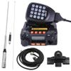 KT-8900 Mic Mini Car Mobiel Radio VHF/UHF Dual Band 25 Watts 200CH Transceiver Receiver Dual Standby Long Range Black with 770R Antenna Cable and Clip view 1