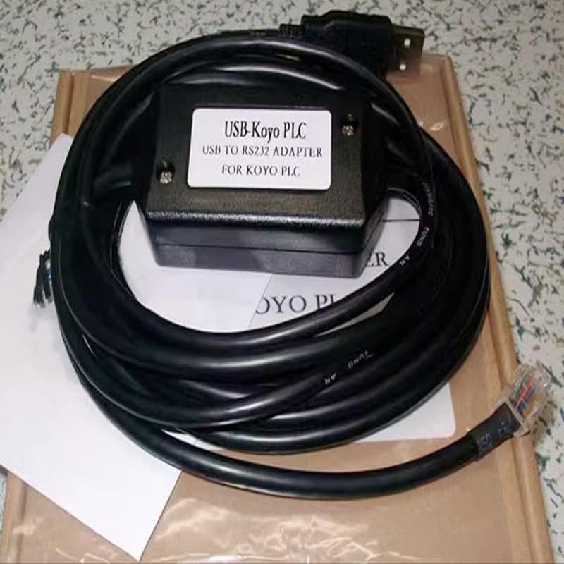 Suitable USB-KOYO PLC Programming Cables SN SM SH SR DL NK Series Data Upload and Download Cable Black 3m