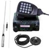 KT-8900 Mic Mini Car Mobiel Radio VHF/UHF Dual Band 25 Watts 200CH Transceiver Receiver Dual Standby Long Range Camo with 770R Antenna and Magnetic