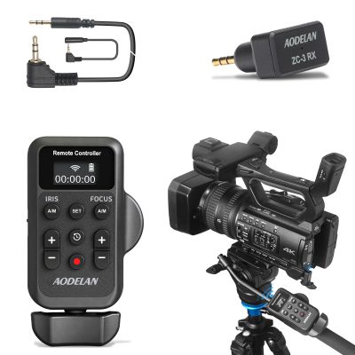 AODELAN Remote Control Camcorder Wireless Zoom Controller with LANC or 2.5mm Remote Jack for Sony and Canon, Zoom Focus IRIS Recording Playback Compatible with Canon XA50 XA55 XF405 G70 G60 /Sony NX8