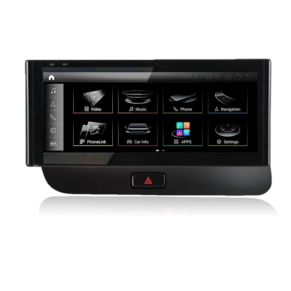 DRIKSWVE Android Auto Screen with Snapdragon 665 8 Core 4+64 GB 1920 * 720 HD Anti-Glare Monitor for Audi Q5 Multimedia MMI 3G+ (2010-2017)