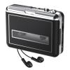 Cassette Player - Compact Tape Player Portable Recorder with Earphone-Convert Audio Music Cassette to MP3 Digital, Compatible with Laptop/PC/MAC- for Entertainment, Travel, Light Sports(Black) view 1