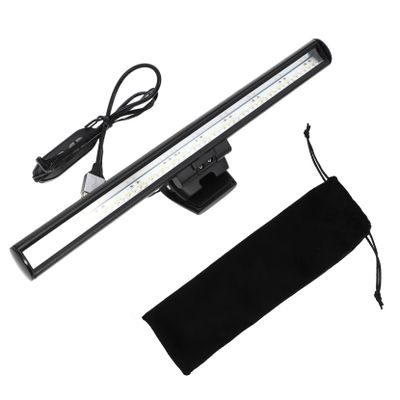COOLHIYA Led Computer Monitor Light Clip Dimmable USB Powered Lamp for Office Bedroom and Study Space-Saving Lighting for Eye Care and Convenience