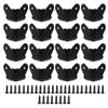 BQLZR 1.06" Speaker Cabinets Corners 1.57" Black for Home Audio Amplifier Pack of 16 view 1