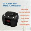 HANNLOMAX HX-334CD CD Player with PLL AM/FM Radio, Digital Clock with Dual Alarm, Red LED Display, Aux-in, AC Operation only. (Black) view 2