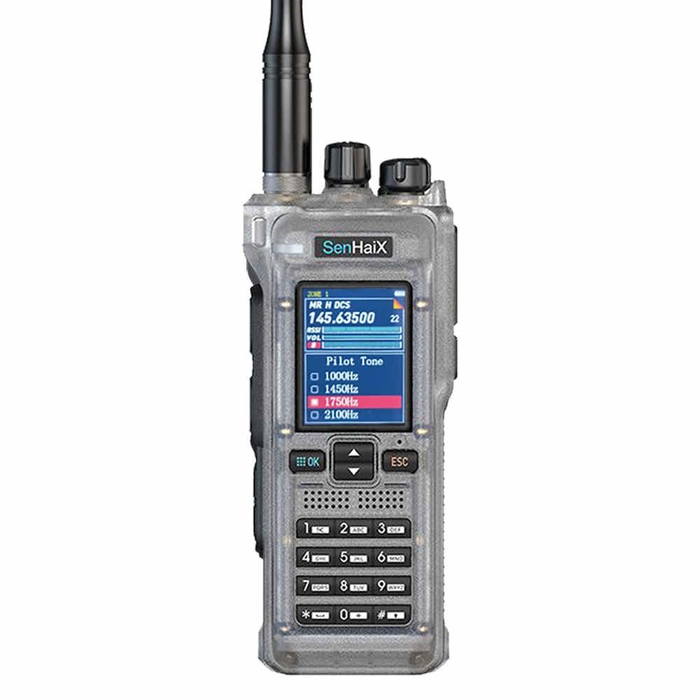 SenHaix High Power 10 Watts Output UHF VHF Full Band GT-12 Analog Two Way Radios with Type c Charger Support APP porgram on Cellphone