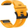 Chainfo compatible with Garmin Descent mk2 / Fenix 6X PRO/Fenix 5X Plus / 6X Sapphire/Fenix 7X Pro Watch Band, Waterproof Soft Silicone Replacement Strap for All Seasons NO231011 (Yellow) view 1