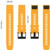 Chainfo compatible with Garmin Descent mk2 / Fenix 6X PRO/Fenix 5X Plus / 6X Sapphire/Fenix 7X Pro Watch Band, Waterproof Soft Silicone Replacement Strap for All Seasons NO231011 (Yellow) view 4