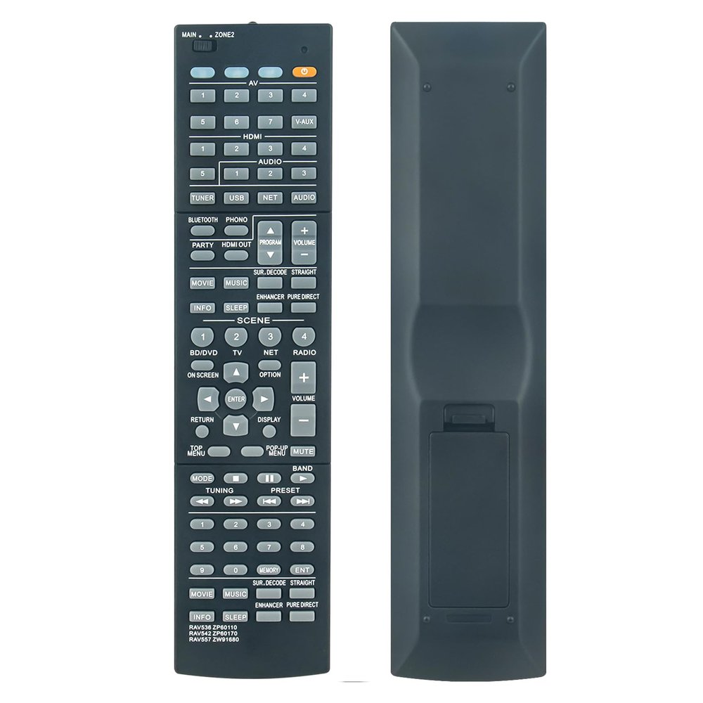 3IN1 RAV536 RAV542 RAV557 New Replacement Remote Control fit for Yamaha AV Receiver HTR6068 HTR-6068 HTR6068BL HTR-6068BL RXA750 RX-A750 RXA750BL RX-A750BL RXA850 RX-A850