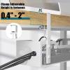 Under Desk Cable Management Tray White, Litwaro Cable Management Under Desk No Drill, 25'' Cable Tray with Clamp for Wire Management, Cord Organizer for Office, Home - No Damage to Table view 2