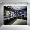 BELECO Fabric News Studio Backdrop - 5x3ft Virtual Media Newsroom TV Show Background for News Anchor Broadcast Video YouTube Photoshoot Studio Booth Props view 3