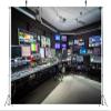 BELECO Fabric News Studio Backdrop - 5x3ft Virtual Media Newsroom TV Show Background for News Anchor Broadcast Video YouTube Photoshoot Studio Booth Props view 4