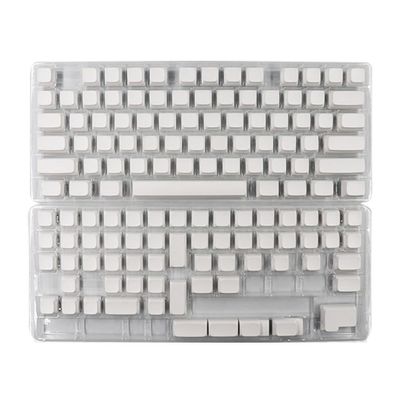 134PCS Stylish White Blank Keycaps XDA Height PBT DyeSub Personalized Keycap Set for Mechanical Keyboard PBT Keycaps Minimalistic Keycaps White Keycaps Replacement Keycaps 134PCS Stylish