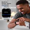 TOOBUR Smart Watch for Women Men Alexa Built-in, 1.8" Compatible Android iOS, Answer&Make Call/Heart Rate/Step Counter/Sleep Tracker/100 Sports, Fitness Tracker Watch IP68 Waterproof, MetalBlack view 2