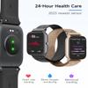 TOOBUR Smart Watch for Women Men Alexa Built-in, 1.8" Compatible Android iOS, Answer&Make Call/Heart Rate/Step Counter/Sleep Tracker/100 Sports, Fitness Tracker Watch IP68 Waterproof, MetalBlack view 3
