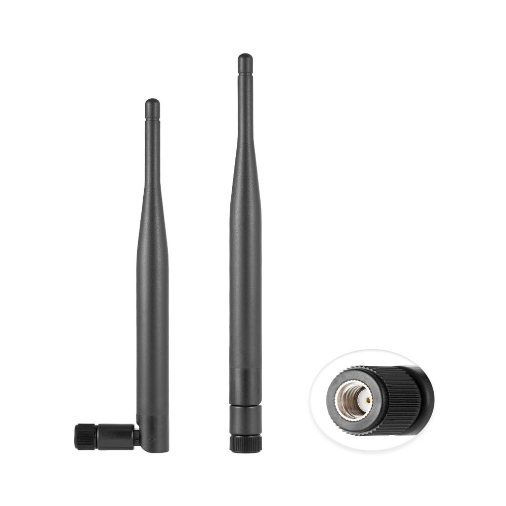 POBADY 2PCS 4G LTE Antenna Cellular 5dBi RP-SMA Male Antenna Compatible with 4G LTE Wireless Cellular Hotspot Router Gateway Industrial IoT Router Modem