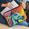 Rainbow Unicorn Mac Book Air 14" Sleeve - Rainbow Aesthetic Gift Ideas - Rainbow Fan Stuff view 3