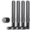 POBADY 4PCS 4G LTE Antenna 3dBi External RP-SMA Male Antenna Compatible with 4G LTE Wireless CPE Router Hotspot Cellular Gateway Router Modem view 1
