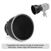 Andoer 7 Inch Bowens Mount Beauty Dish Standar Reflector Diffuser Lamp Shade Dish with 60Honeycomb Grid & Diffuser Sock for Bowens Mount Studio Strobe Flash Light Speedlite view 4