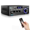 AK45 Home Audio Power Amplifier with Bluetooth, 100Wx2 Audio Stereo Receiver, Home Amplifiers w/FM Radio USB, AUX, RCA, SD for Home Theater Speakers Audio Stereo, Studio view 1