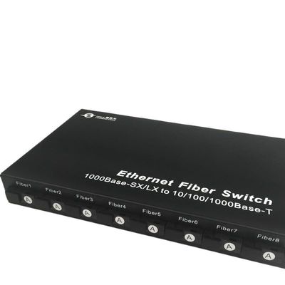 LYAART G282SB Fiber Optic Conversion Equipment Single Fiber Single Mode Gigabit 8 Optical 2 Electrical transceiver, 20