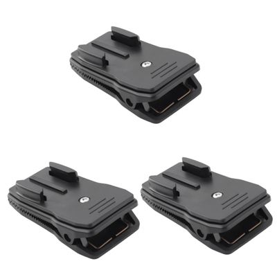 Gatuida 3pcs Backpack Camera Clip Multi-Angle Strong Clamp Bag Strap Camera Holder Rotation for Hiking and Cycling