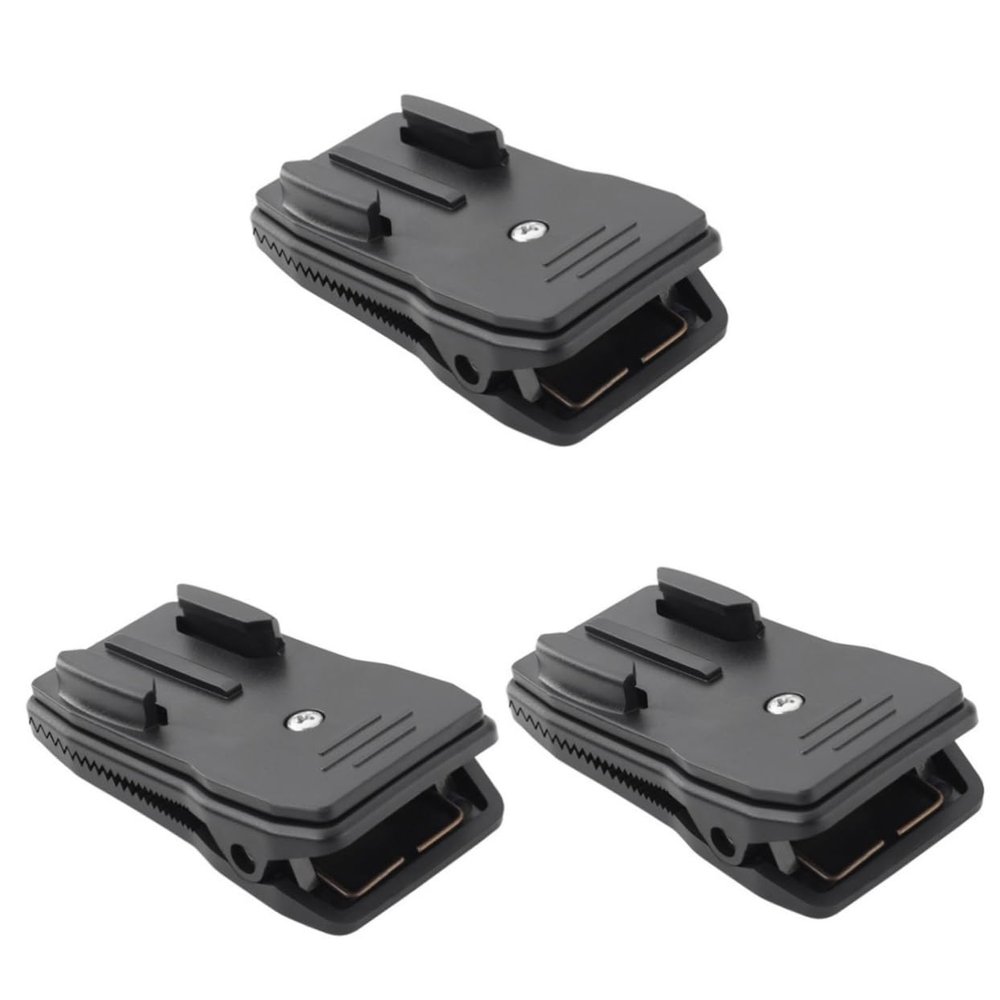 Gatuida 3pcs Backpack Camera Clip Multi-Angle Strong Clamp Bag Strap Camera Holder Rotation for Hiking and Cycling