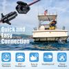 2 Set 12V Trolling Motor Plug and Receptacle Compatible with Minn Kota view 2