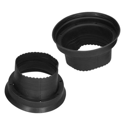 Car Audio Silicone Cover, 2 pcs Audio Loud Speaker Waterproof Cover Pad Silica Gel Protection Rain Shield for Car Speaker(Black)