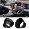 Car Audio Silicone Cover, 2 pcs Audio Loud Speaker Waterproof Cover Pad Silica Gel Protection Rain Shield for Car Speaker(Black) view 2