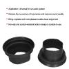 Car Audio Silicone Cover, 2 pcs Audio Loud Speaker Waterproof Cover Pad Silica Gel Protection Rain Shield for Car Speaker(Black) view 4