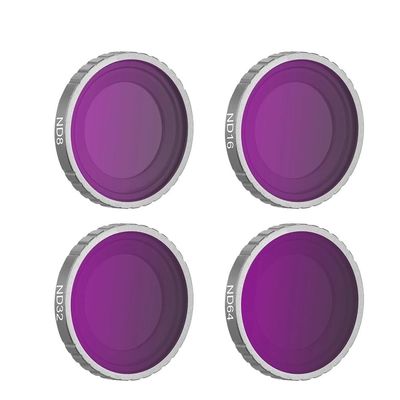 BRDRC Lens Filters Set for Insta360 GO 2/GO 3 Action Camera ND4/8/16/32/64 Neutral Density Glass HD Optical Kit Accessories (Color : ND8 ND16 ND32 ND64)